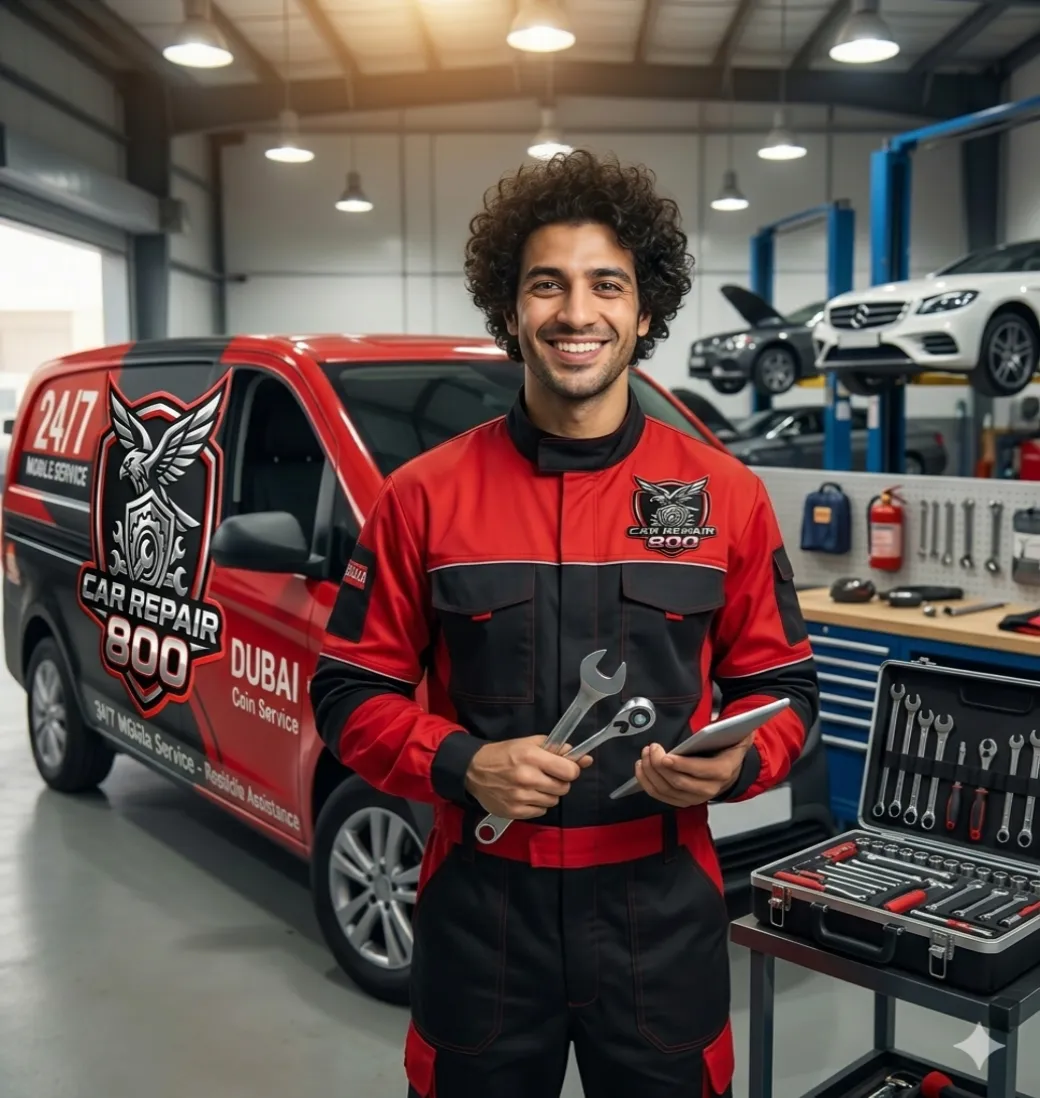 expert mechanic in Dubai workshop