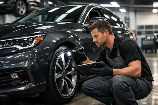 Car Battery and Mechanical Service mobile mechanics servicing a vehicle